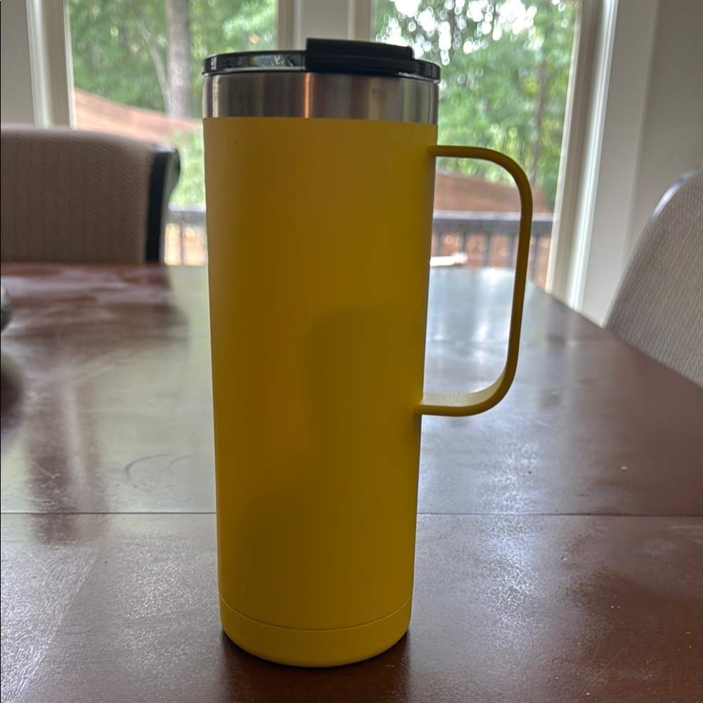 Yellow Stainless Steel Travel Mug